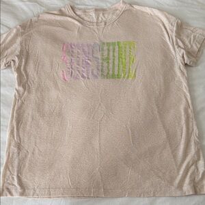 Aerie Sunshine Graphic Tee - Light Pink
